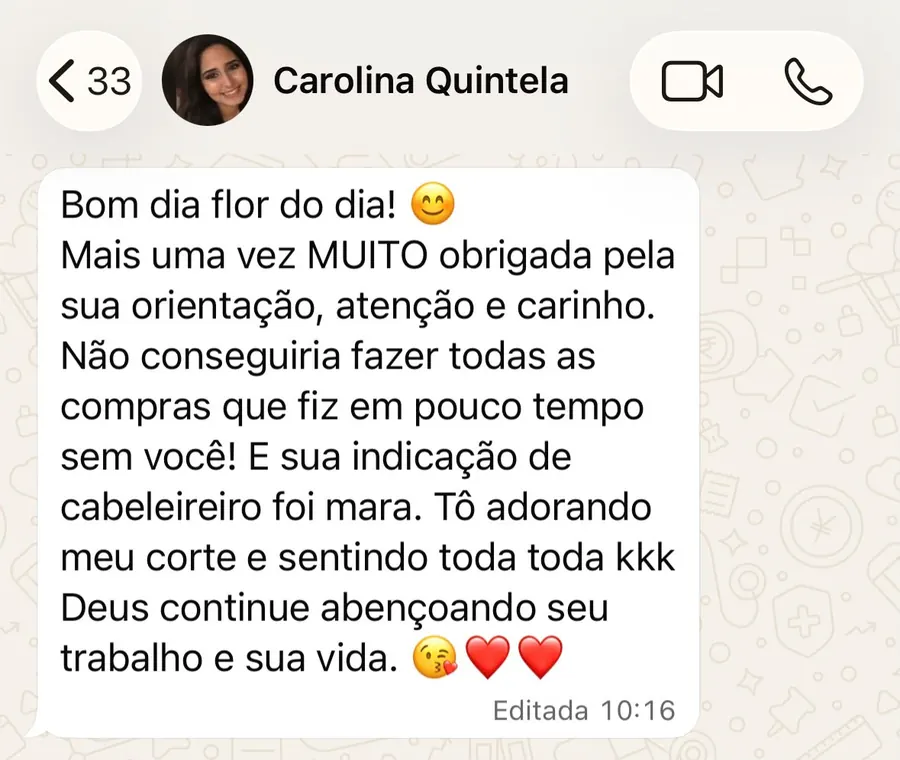 Depoimento de Carolina Quintela