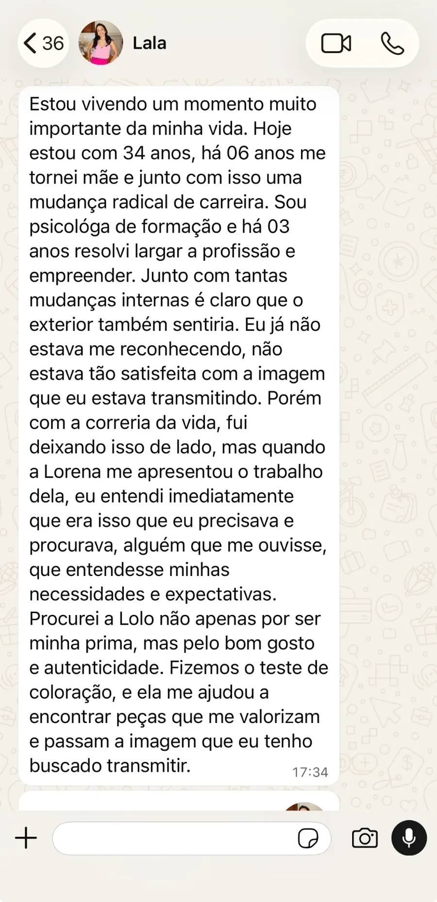 Depoimento de Lala